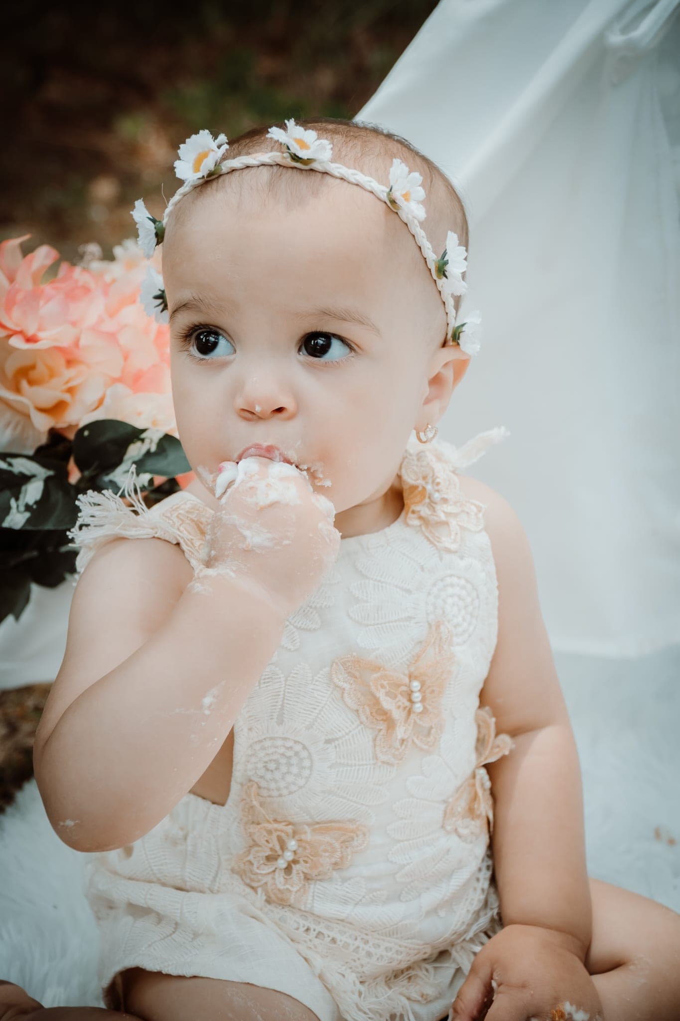 Cake Smash First Birthday Outdoor - Spring Lake, NC