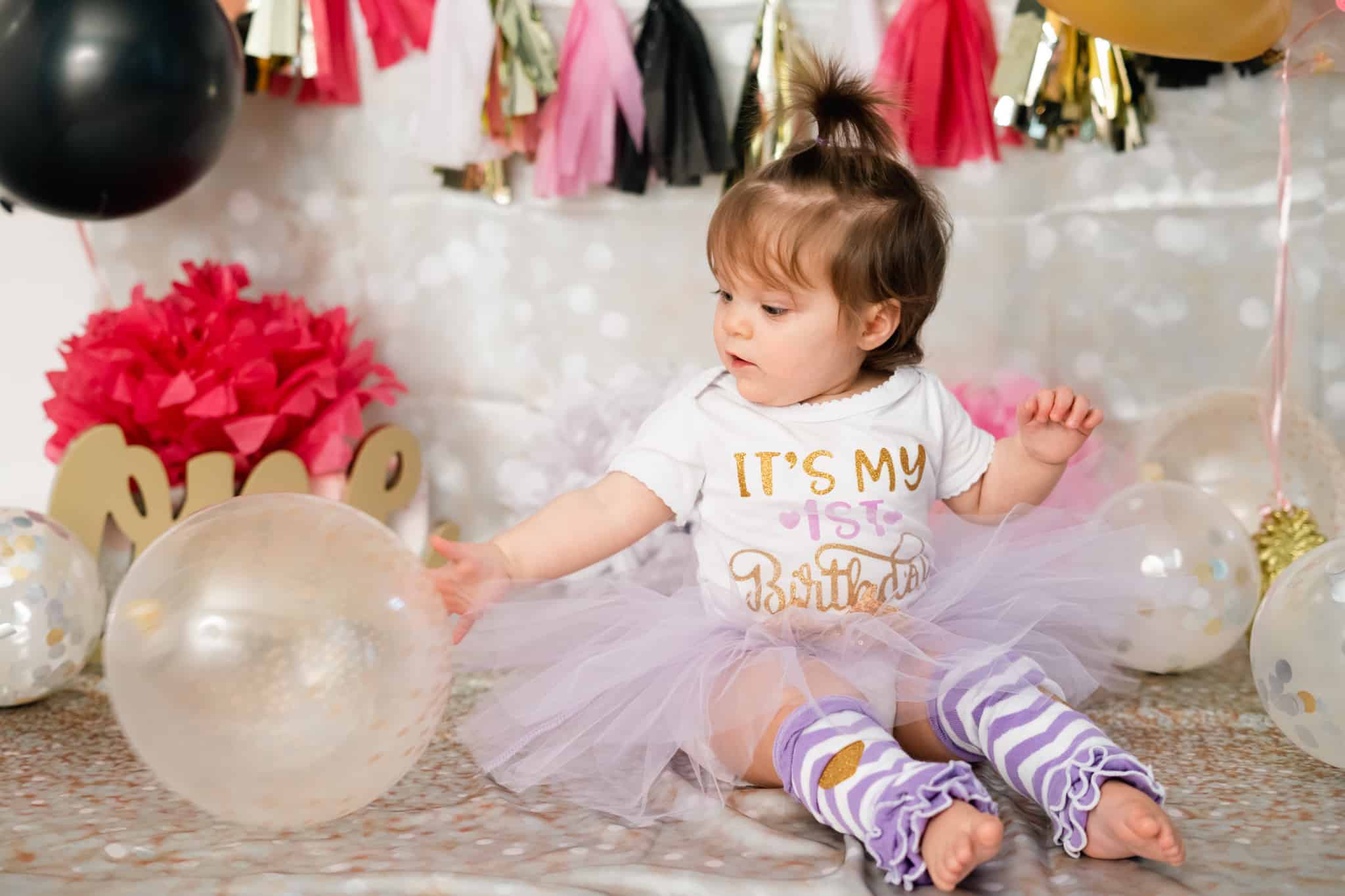 Children Milestone First Birthday Baby Tutu Balloons - Spring Lake, NC